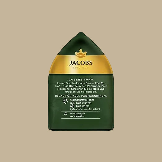 Jacobs kompatible Kaffeepads Crema Classic, UTZ-zertifiziert, für Senseo-Pad-Maschinen
