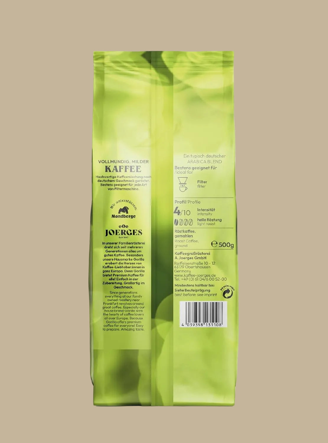 GORILLA Feinmild, 500g gemahlen