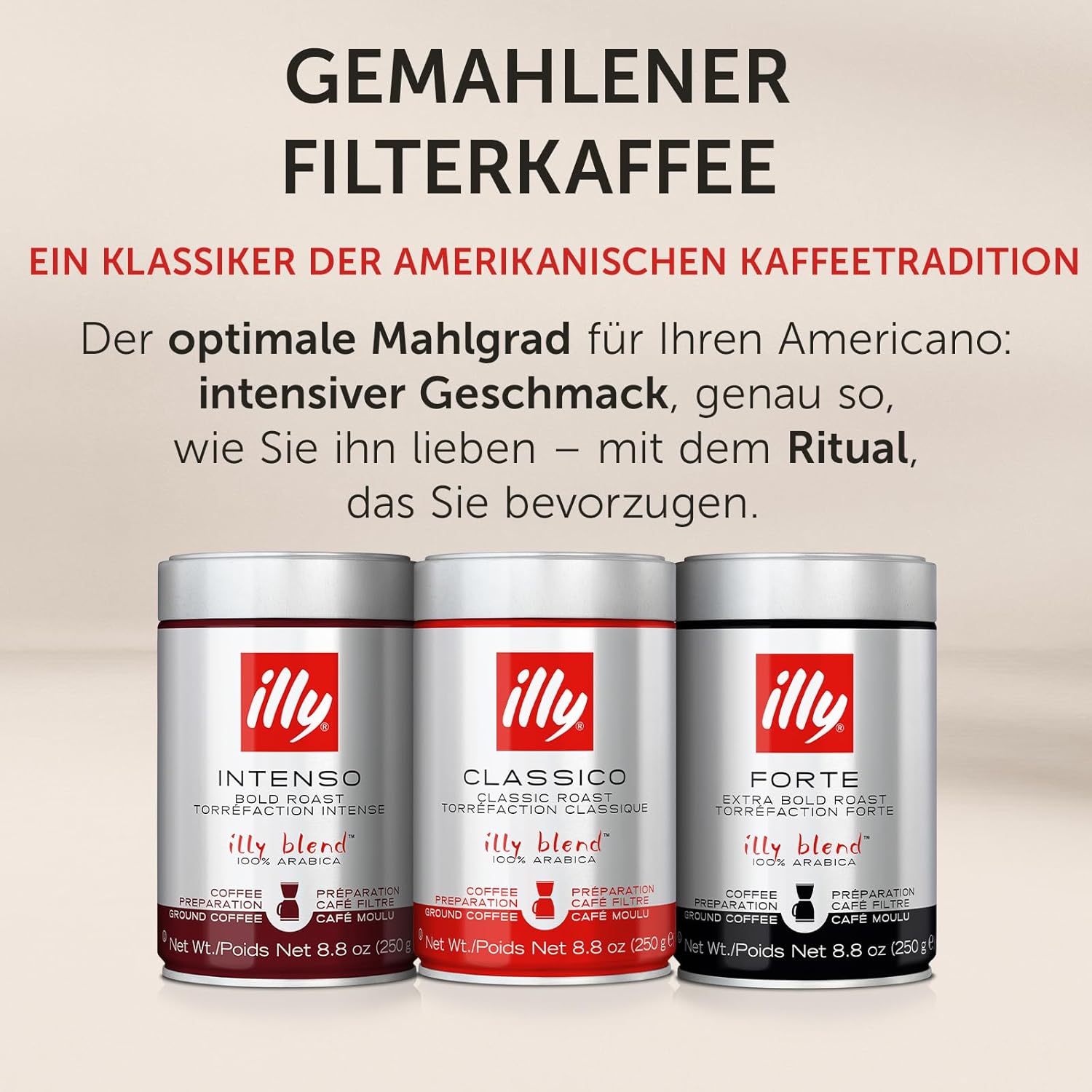 Illy Classico Gemahlen 250 g