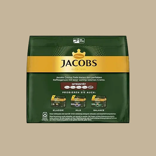 Jacobs kompatible Kaffeepads Crema Classic, UTZ-zertifiziert, für Senseo-Pad-Maschinen