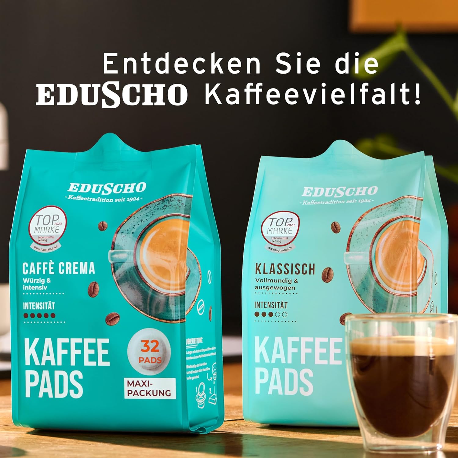 Eduscho Classic Coffee Pods, 32 Pads, Pack of 1