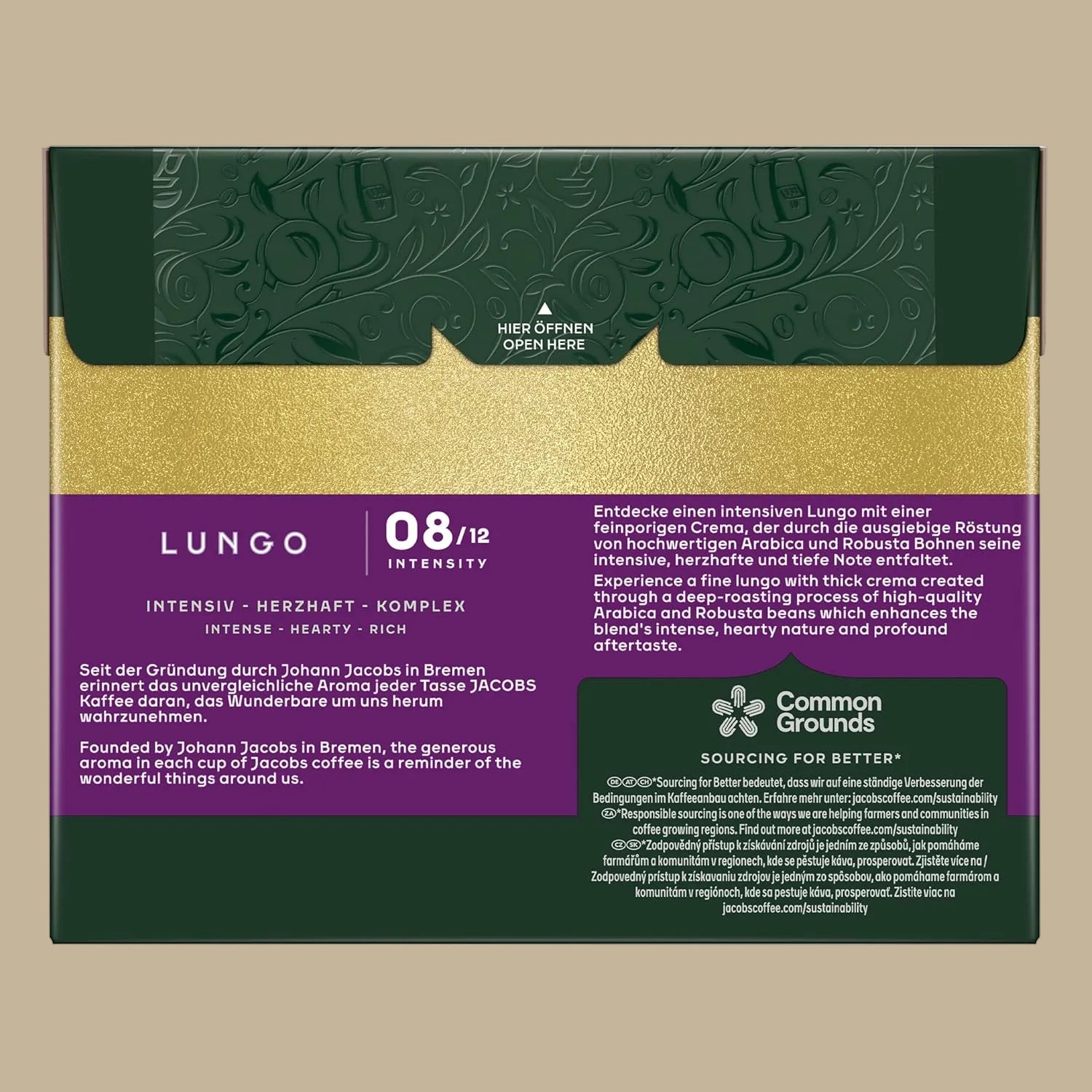 Jacobs Lungo Intenso 8 Coffee Capsules